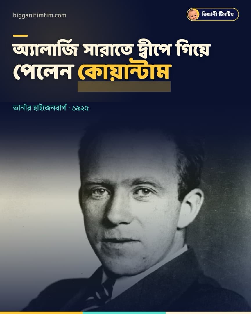 অ্যালার্জি সারাতে দ্বীপে গিয়ে কোয়ান্টাম বলবিদ্যা আবিষ্কার!