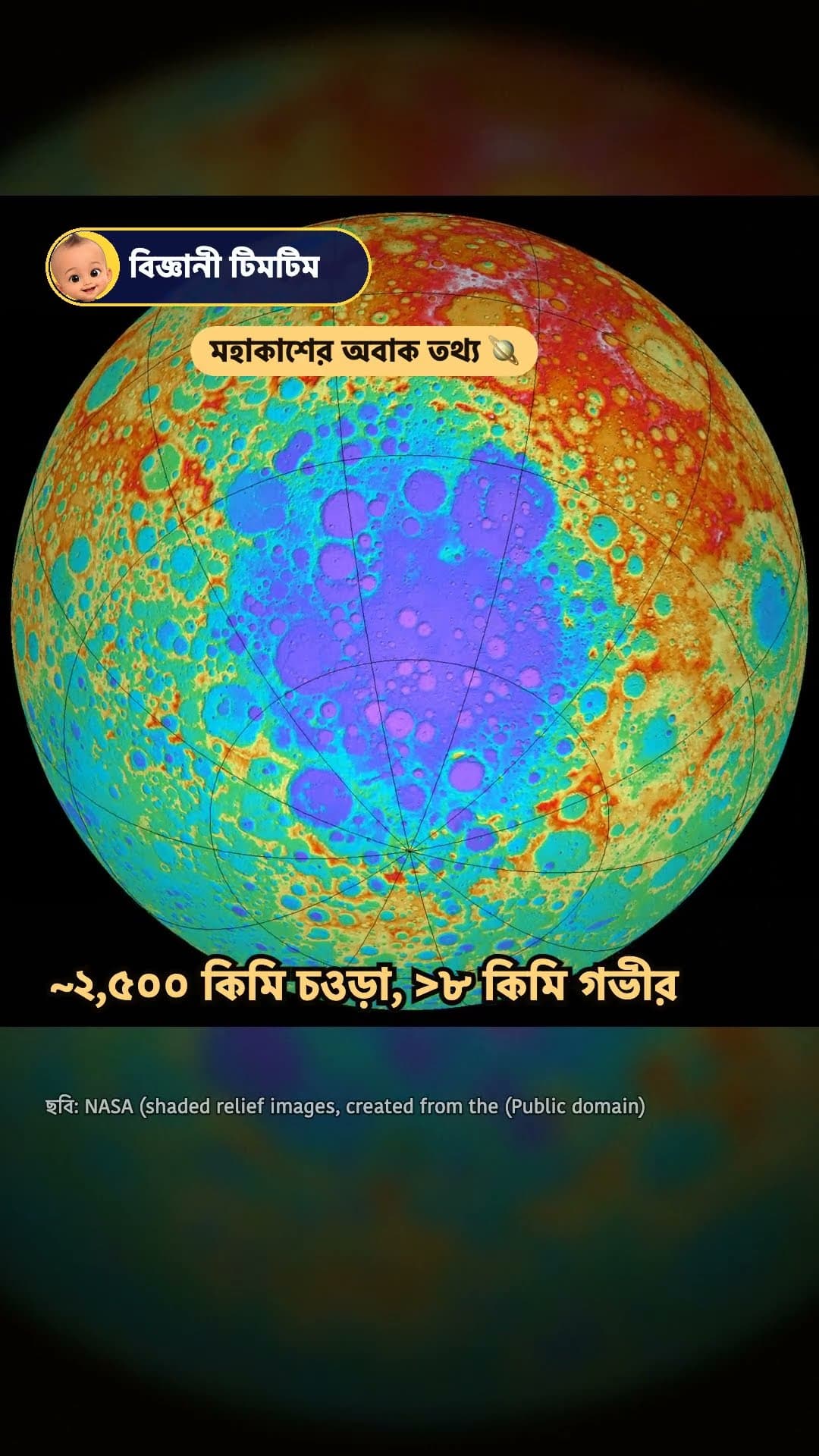 চাঁদে এত গর্ত কেন?